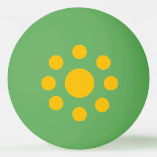 De Ping Pong Balle ping-pong vert/jaune New Design BRASIL