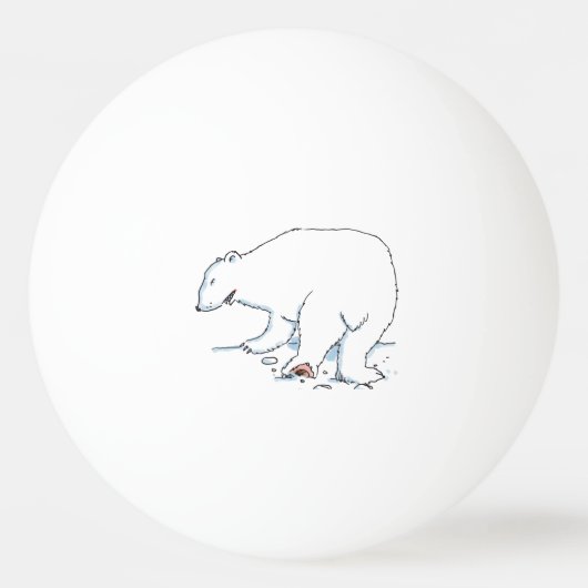De Ping Pong Polar Bear 1 étoile ping-pong balle (Devant)