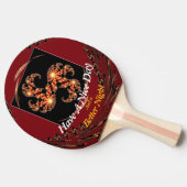 De Ping Pong Tourbillon Rouge : Puissance Dynamique & Raquette (Côté)