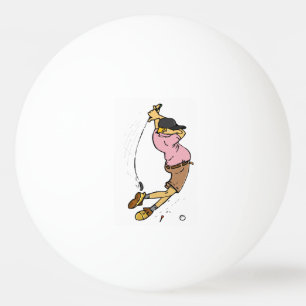 De Ping Pong Un golfeur manque la balle