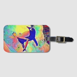 De pinguïn bagagelabel