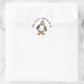 De pinguïn dwong me het te doen! Sticker (Tas)