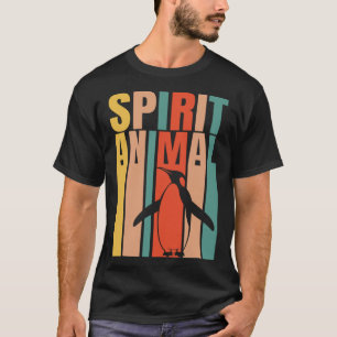 De pinguïn is mijn geest dier retro t-shirt