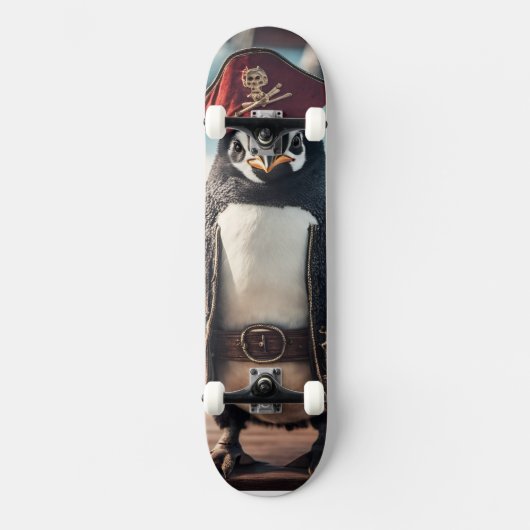De Pinguïn Pirate Skateboard (Voorkant)