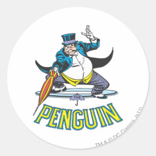 De pinguïn ronde sticker