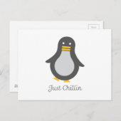 De Pinguïn van Asv Briefkaart (Voorkant / Achterkant)