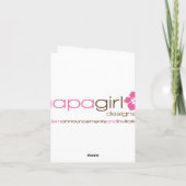 De Pinguïn van Surfer van Pepe dankt u kaardt Bedankkaart (Achterkant)