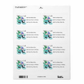 De pinguïnen die is Koel schaatsen Etiket (Full Sheet)