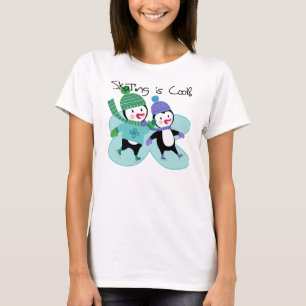 De pinguïnen die is Koel schaatsen T-shirt
