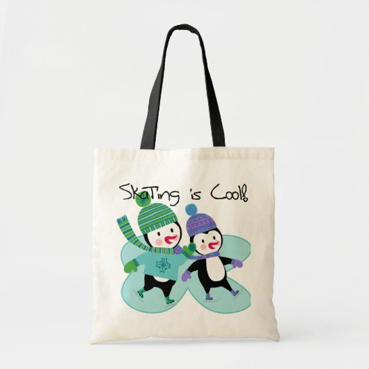 De pinguïnen die is Koel schaatsen Tote Bag (Voorkant)