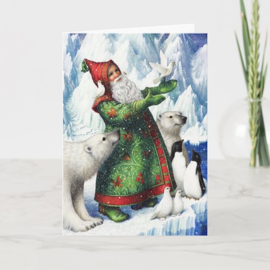 De Pinguïnen van Kerstmis! Feestdagen Kaart (Voorkant)