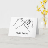 De pink zweert kaart (Gele Bloem)