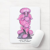 De Pinker Breast Cancer Poodle Mousepad Muismat (Met muis)