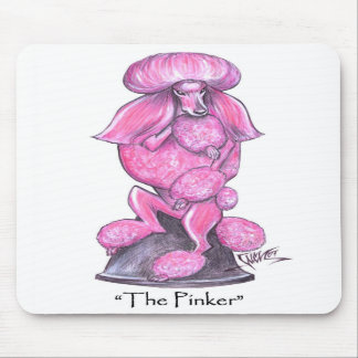 De Pinker Breast Cancer Poodle Mousepad Muismat