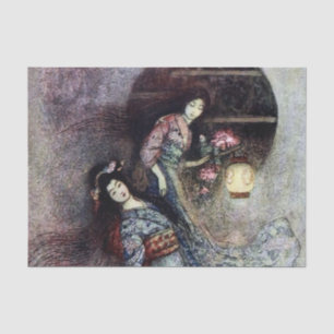 “De Pioen Lantaarn” door Warwick Goble Tissuepapier
