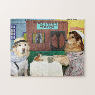 De Pioniers van het golden retriever Legpuzzel