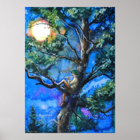 De piper in de pine door P. Allingham Carlson Poster (Voorkant)
