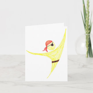 De piraat dankt u bedankkaart