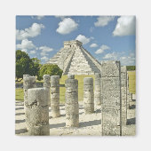 De piramide van Kukulkan Magneet (Voorkant)