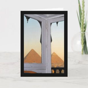 De piramiden van Giza vanuit hotel Pyramisa Kaart