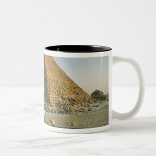 De Piramides van Giza, die bijna 5000 2 Tweekleurige Koffiemok