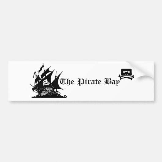 De Pirate Bay-Bumpersticker Bumpersticker (Voorkant)