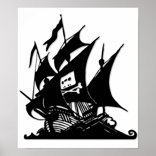 De Pirate Bay-Logo Poster (Voorkant)