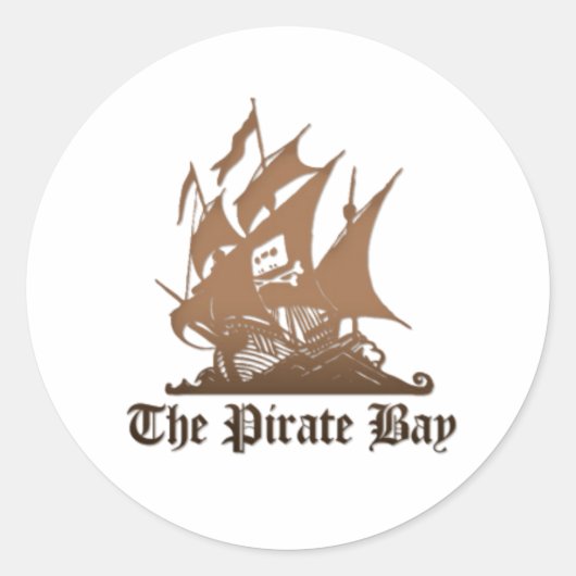 De Pirate bay logo sticker (Voorkant)