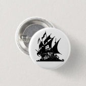 De Pirate Bay-Logo verscheept Ronde Button 3,2 Cm (Voorkant /achterkant)