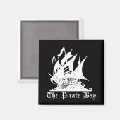 De Pirate Bay Magnet Magneet (Voorkant / Achterkant)
