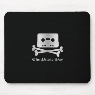 De Pirate Bay Silver Cross Bone Logo Muismat