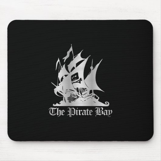 De Pirate Bay Silver Logo Muismat (Voorkant)