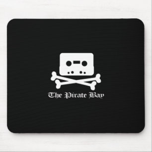 De Pirate Bay White Crossbone Logo Muismat