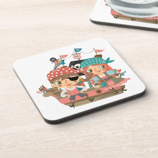 De Piraten van Girly Onderzetter (Linkerzijde)