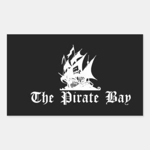 De piratenbaai rechthoekige sticker