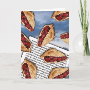 De Pi's vallen af, Wenskaart van de Pi-dag Kaart