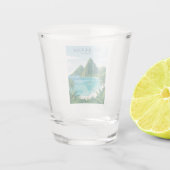 De Pitons Saint Lucia Shot Glas (Achterkant)