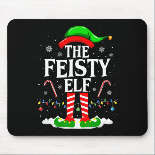 De pittige Elf Xmas Grappige bijpassende familiegr Muismat