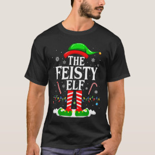 De pittige Elf Xmas Grappige bijpassende familiegr T-shirt