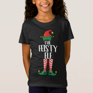 De pittige elfenfamilie bij elkaar horende kerstgr t-shirt