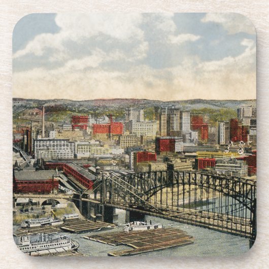 De Pittsburgh Point 1931 Drankjes Onderzetter (Voorkant)