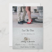 De plaats Sidewalk bewaart de Datum Save The Date (Voorkant)