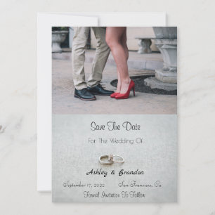 De plaats Sidewalk bewaart de Datum Save The Date