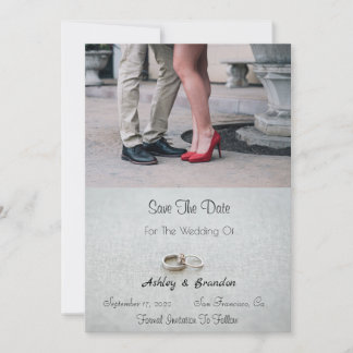 De plaats Sidewalk bewaart de Datum Save The Date