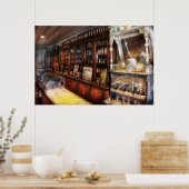 De plaatselijke Soda-fontein Poster (Keuken)