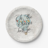 De plaatsen waar hij gaat... papieren bordje (Voorkant)