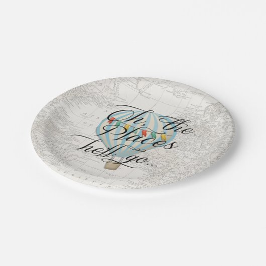 De plaatsen waar hij gaat... papieren bordje (Gekanteld)