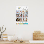 De plaatsen waar je gaat! | Collage baby's eerste Poster (Keuken)