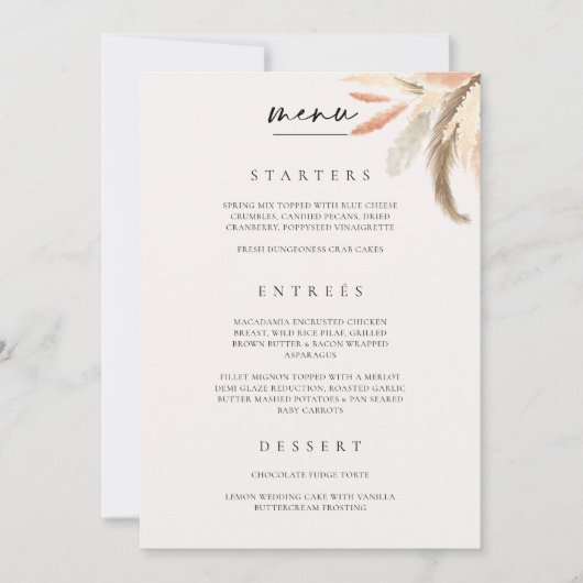 De Plaatsing van de Kaart van het menu de Bindende (Voorkant)