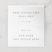 De Placement 2 x 3,5 pouces Tented Carte Place (Extérieur déplié)